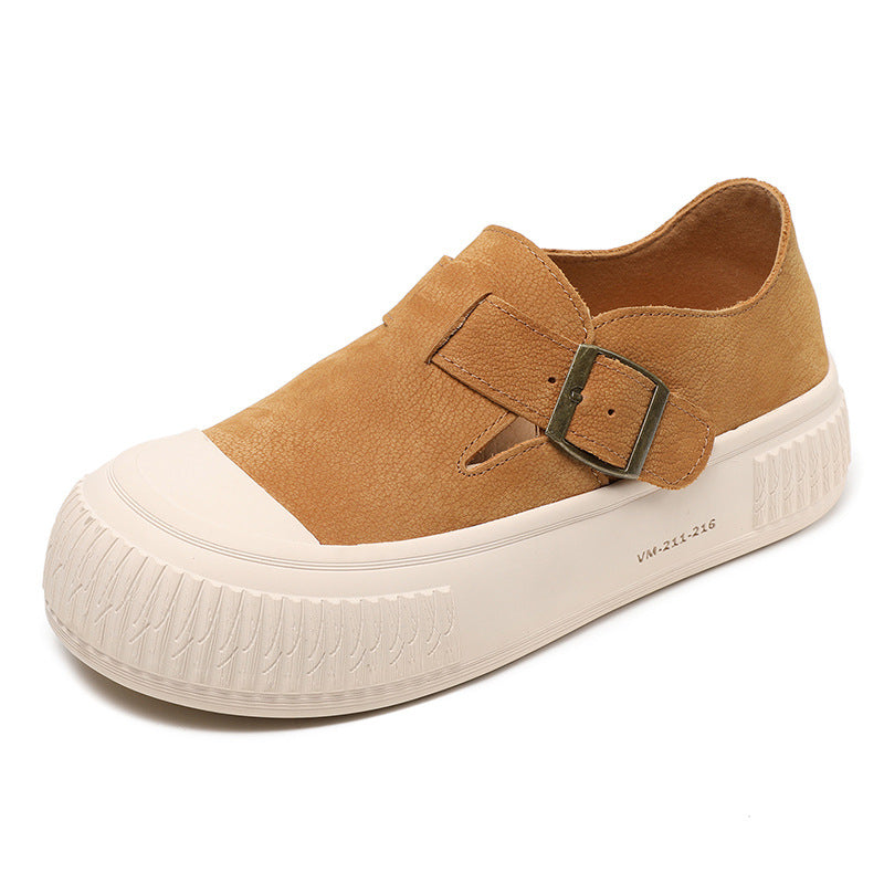 Women Handmade Minimalist Soft Leather Casual Shoes Newgew Shoes