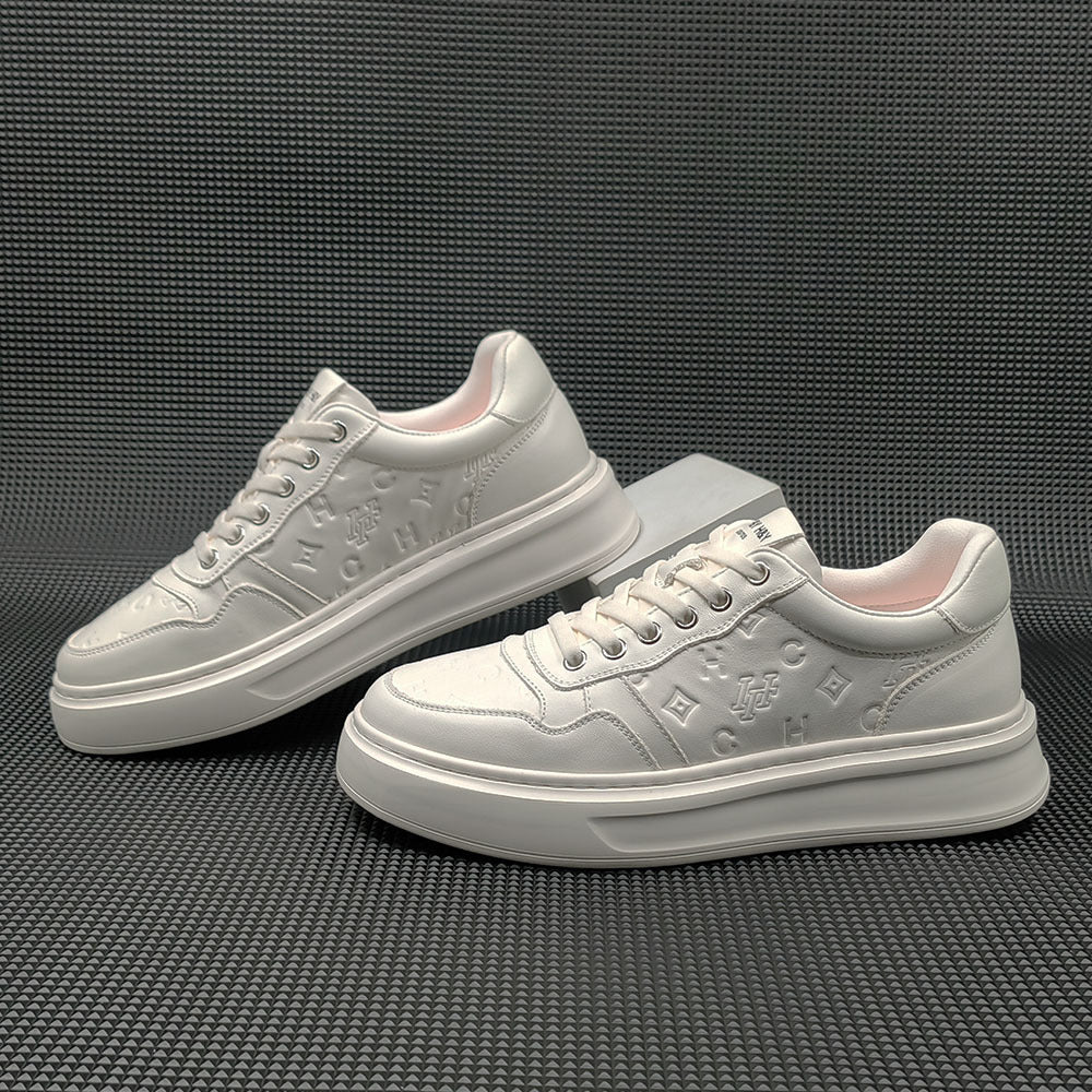 Men Minimalist Fashion Leather Flat Casual Shoes Newgew Shoes