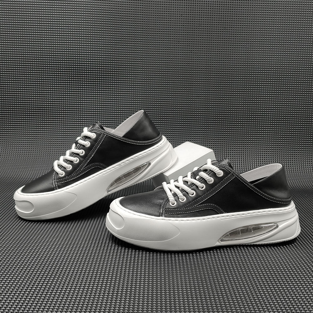 Men Minimalist Soft Leather Flat Casual Shoes Newgew Shoes