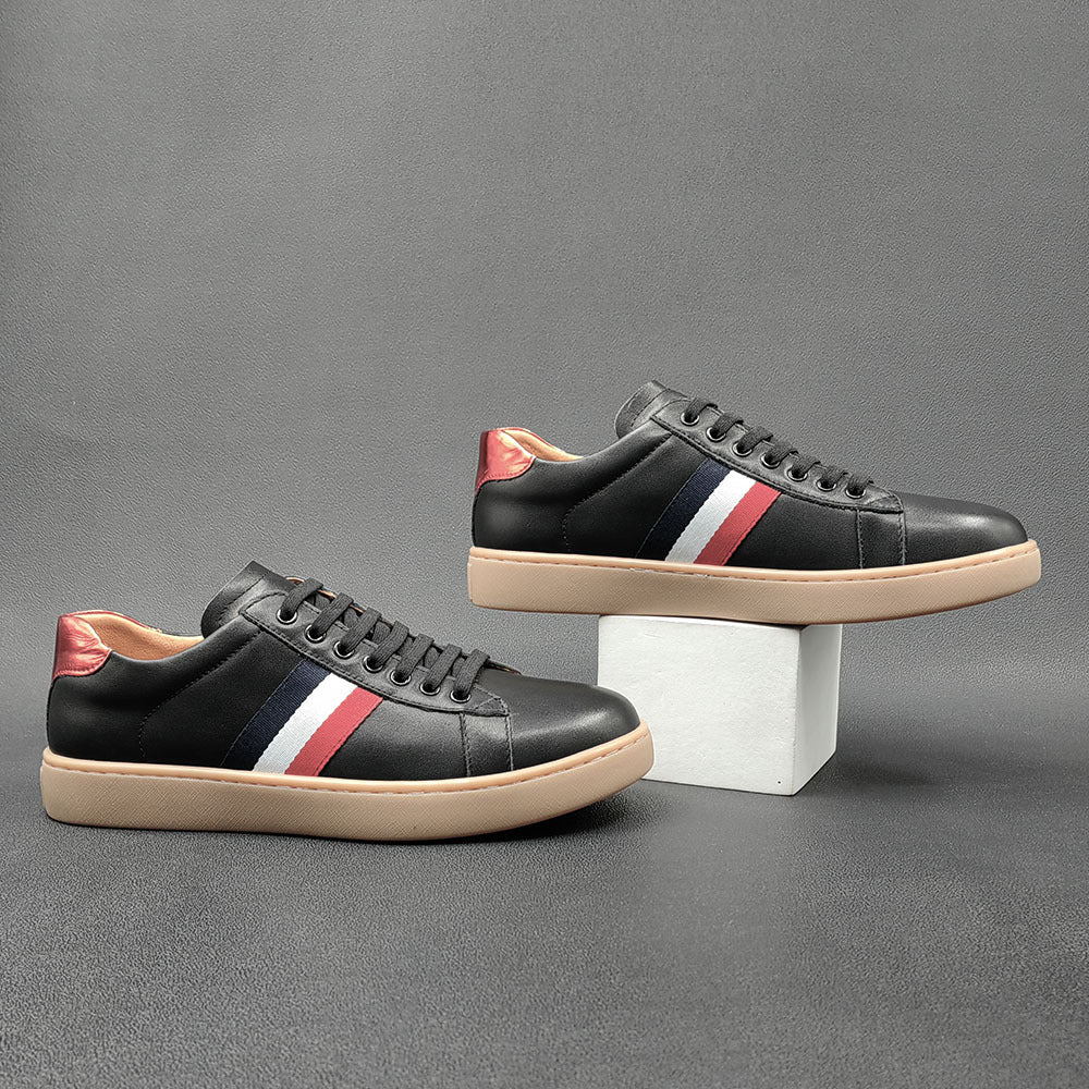 Men Minimalist Leather Flat Casual Shoes Newgew Shoes