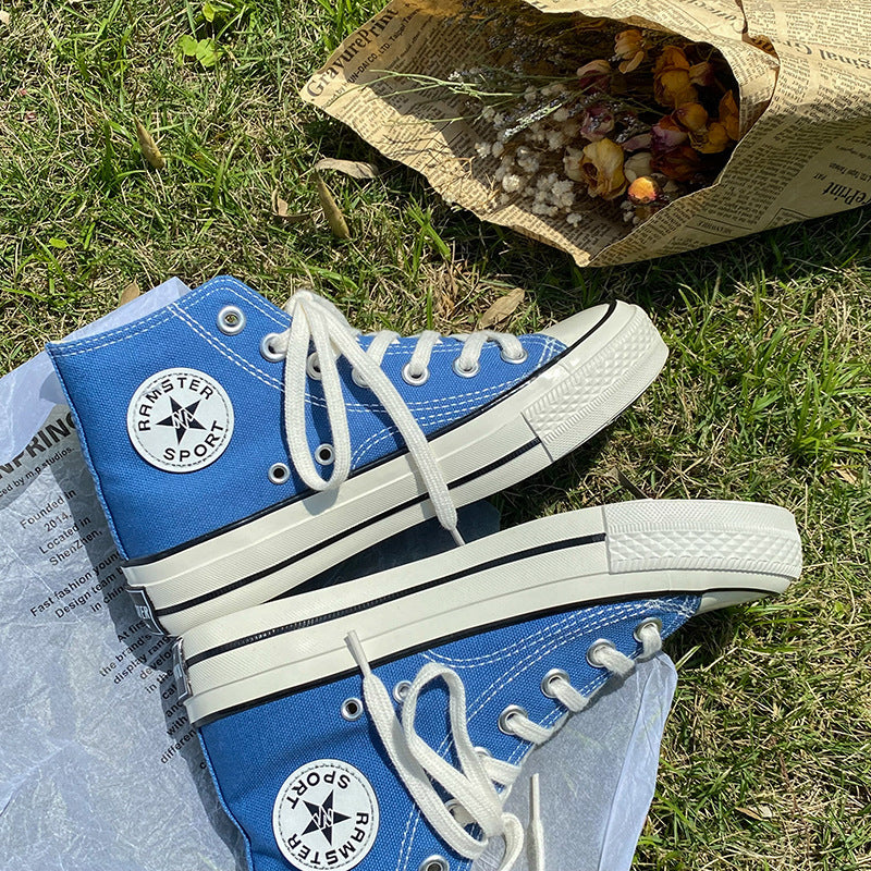 Stylish Women's Female Korean Style Versatile Canvas Shoes Newgew