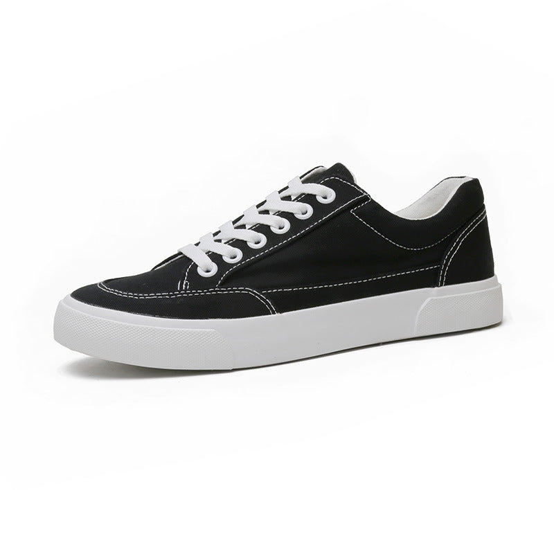 Men Minimalism Pure Flat Casual Canvas Shoes Newgew Shoes