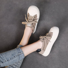 Women Minimalist Leather Fashion Casual Shoes Newgew Shoes