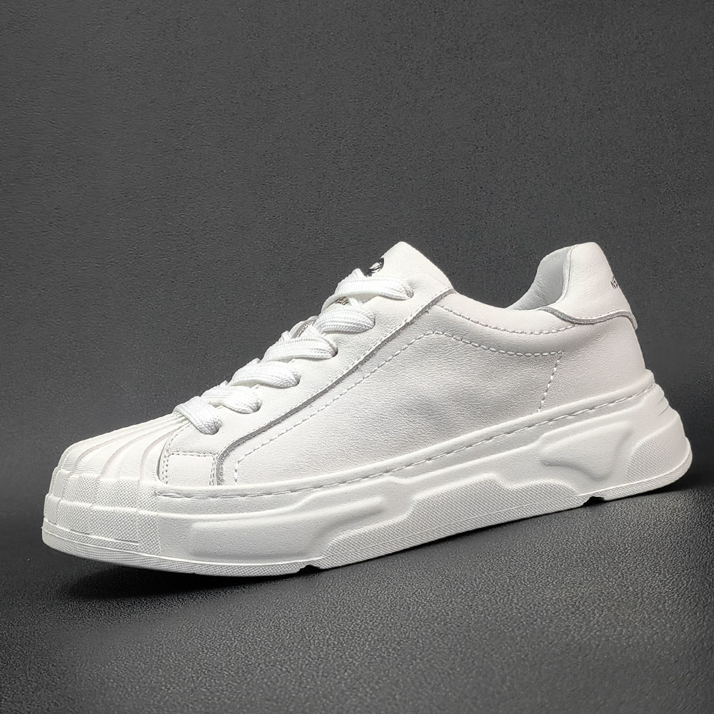 Men Minimalist Leather Patchwork Casual Shoes Newgew Shoes