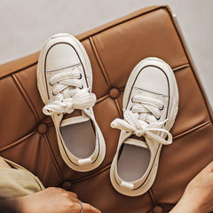 Women Fashion Leather Thick Soled Casual Shoes Newgew Shoes
