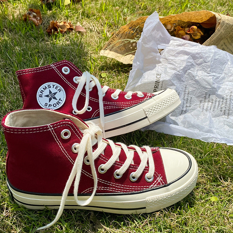 Stylish Women's Female Korean Style Versatile Canvas Shoes Newgew