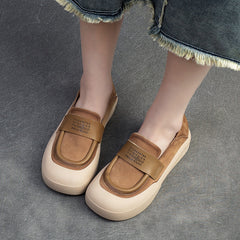 Women Minimalist Leather Flat Casual Shoes Newgew Shoes