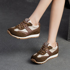 Women Fashion Breathable Leather Casual Shoes Newgew Shoes