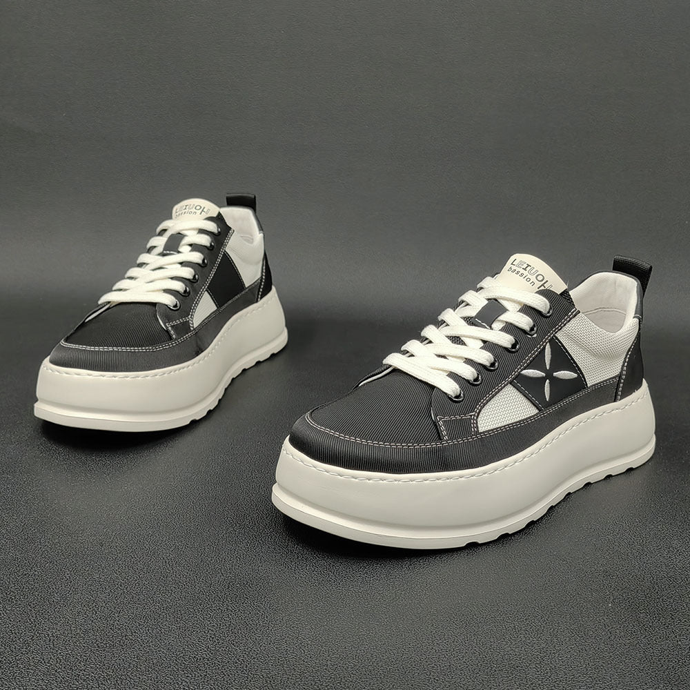 Men Fashion Breathable Canvas Casual Sneakers Newgew Shoes