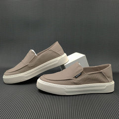 Men Minimalist Breathable Canvas Flat Casual Loafers Newgew Shoes