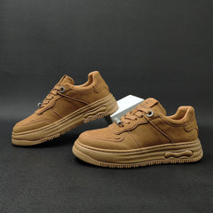 Men Fashion Breathable Leather Casual Sneakers Newgew Shoes