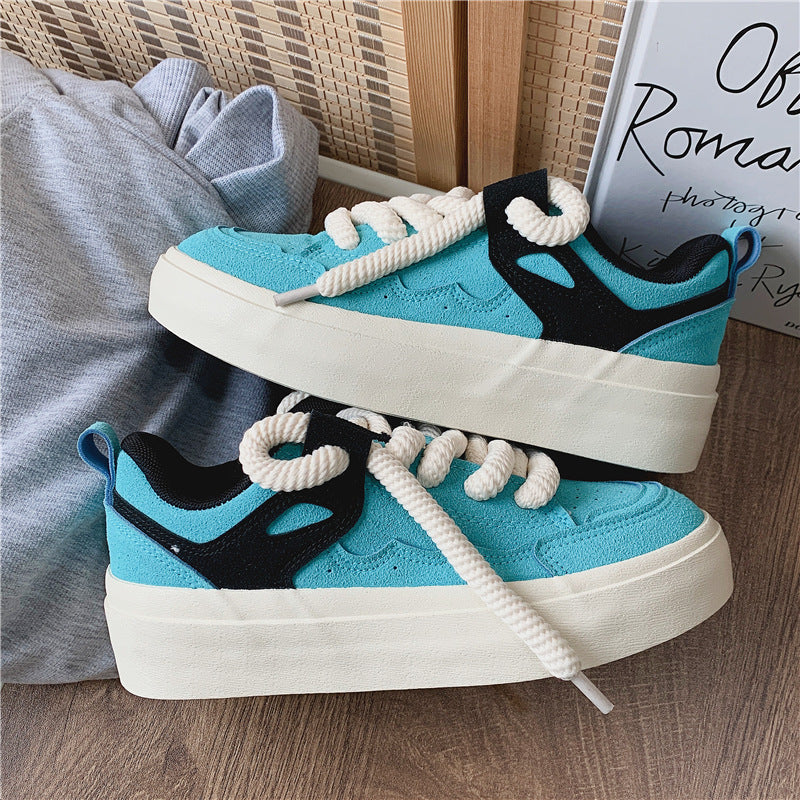 Skateboard Female Korean Sports White Style Canvas Shoes Newgew