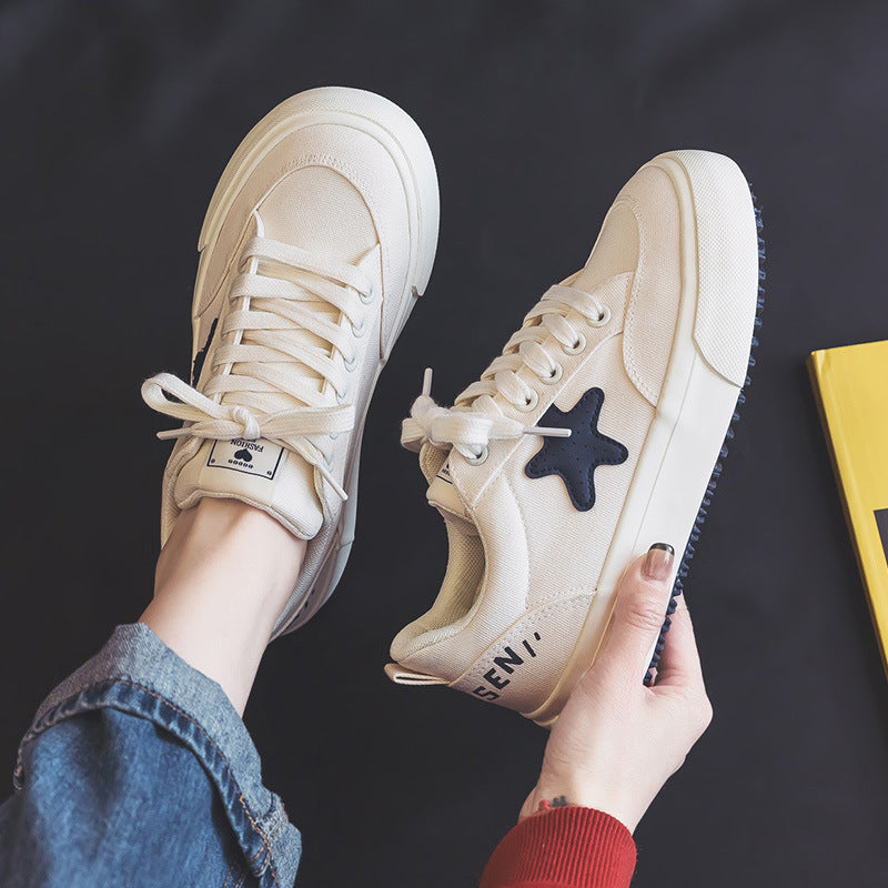 Women's Trendy Korean Style Spring Running Board Canvas Shoes Newgew