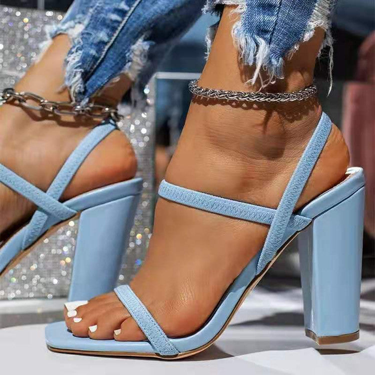 Sleek And Trendy Strappy Block Heels Newgew