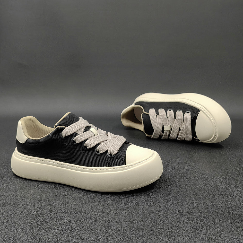 Men Minimalist Fashion Canvas Breathable Casual Sneakers Newgew Shoes