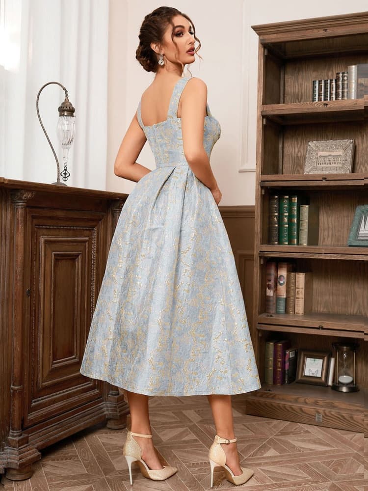 Sleeveless Floral Princess Dress Newgew Dresses