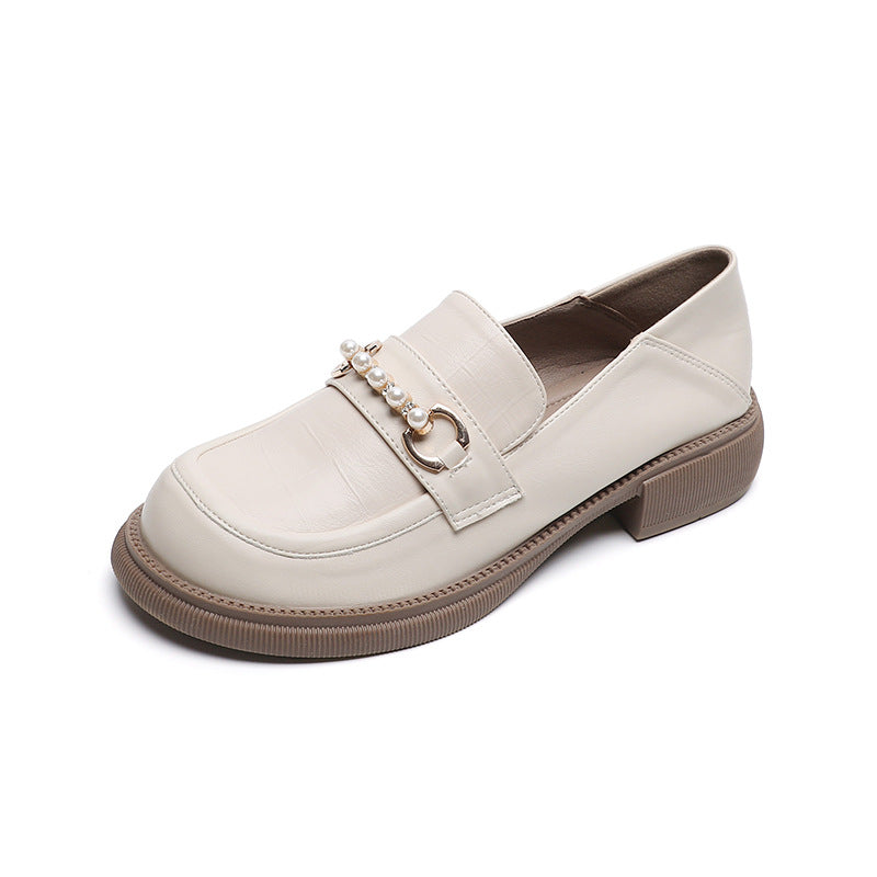 Women Retro Soft Leather Casual Loafers Newgew Shoes