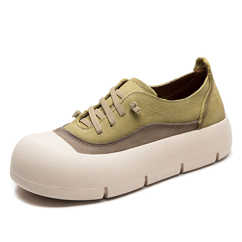 Women Fashion Leather Minimalist Flat Casual Shoes Newgew Shoes