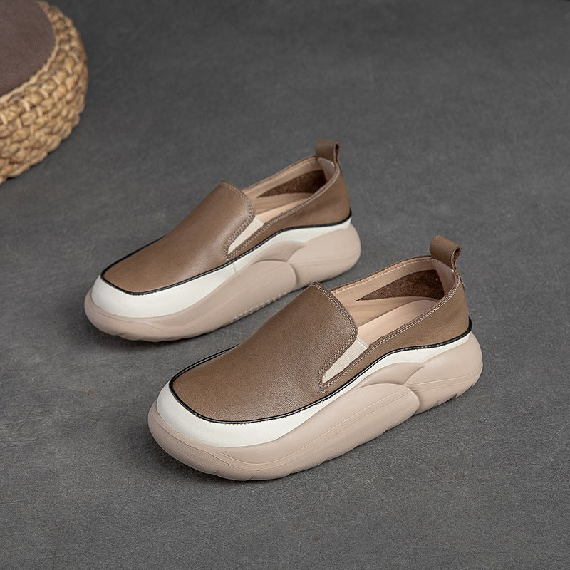 Women Minimalist Soft Leather Casual Shoes Newgew Shoes