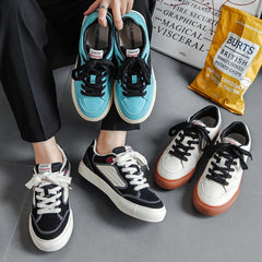 Men Stylish Casual Breathable Canvas Flat Sneakers Newgew Shoes