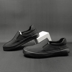 Men Retro Minimalist Leather Soft Flat Loafers Newgew Shoes