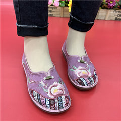 Women's Chinese Style Old Beijing Cloth Mother Canvas Shoes Newgew