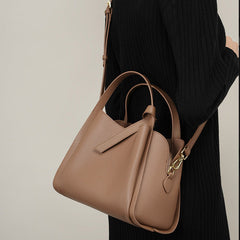 Women Fashion Soft Cowhide Bucket Shoulder Bag Newgew Shoes
