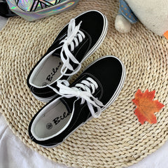 Women's Summer Thick-soled Fashionable Queen Style White Canvas Shoes Newgew