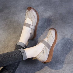 Women Retro Soft Leather Minimalist Causal Shoes Newgew Shoes