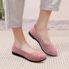 Women's Sole Ceremonial Polyurethane Old Cloth Low-cut Canvas Shoes Newgew