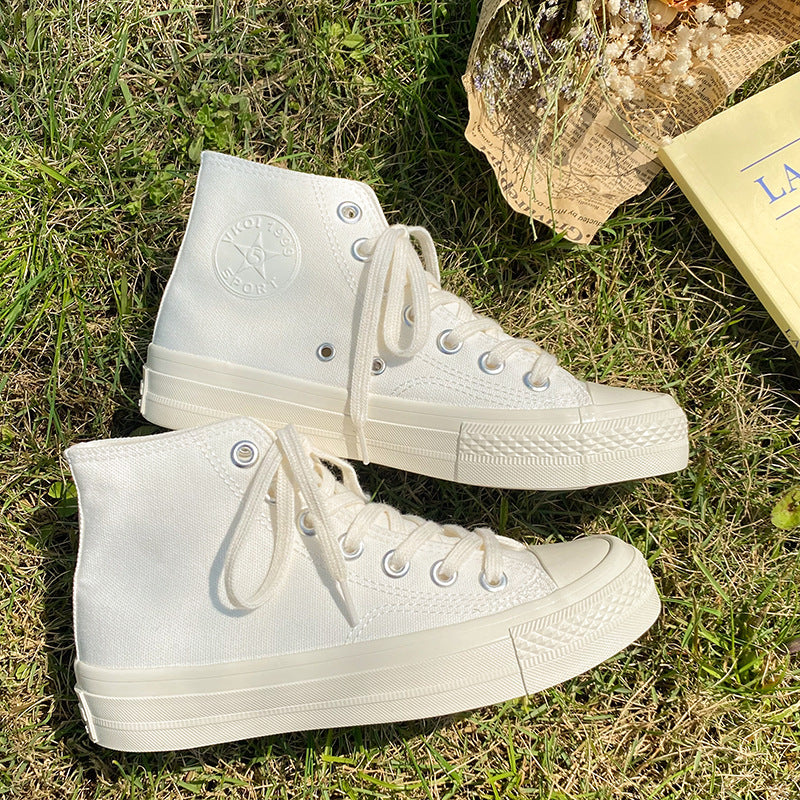 Stylish Women's Female Korean Style Versatile Canvas Shoes Newgew