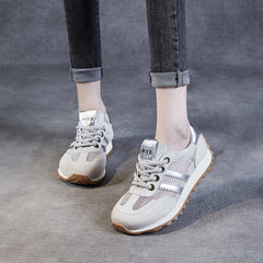 Women Fashion Breathable Leather Casual Training Sneakers Newgew Shoes