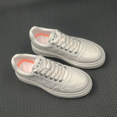Men Minimalist Fashion Leather Flat Casual Shoes Newgew Shoes