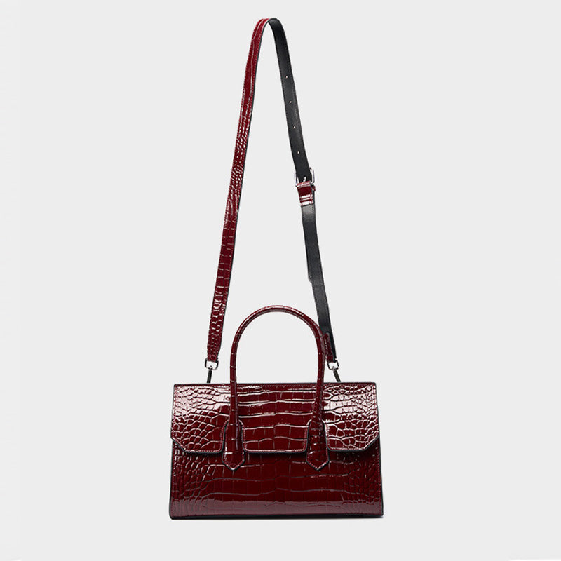 Women Retro Embossed Leather Work Tote Bag Purse Newgew Shoes