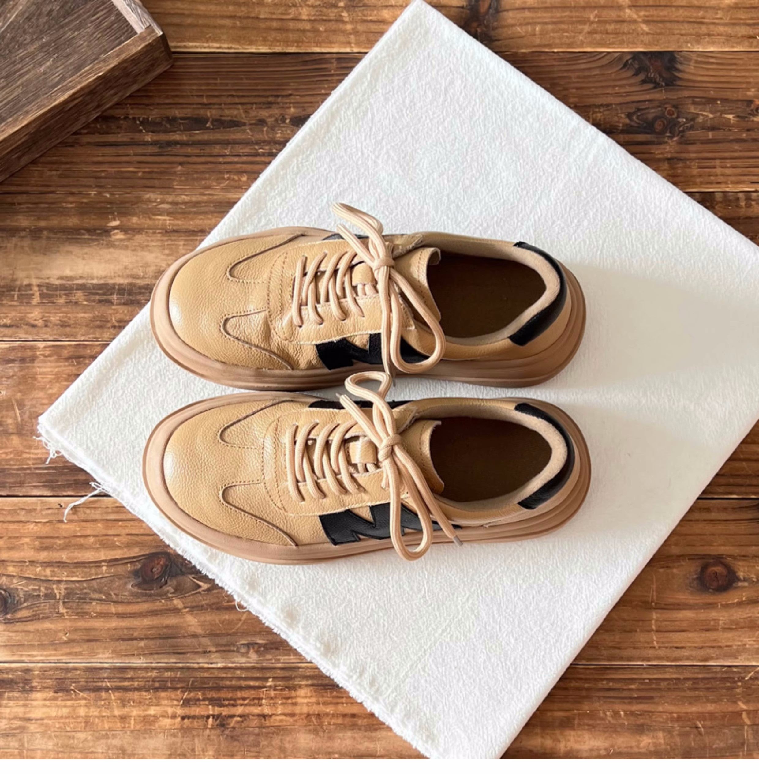 Women Fashion Leather Casual Training Shoes Newgew Shoes