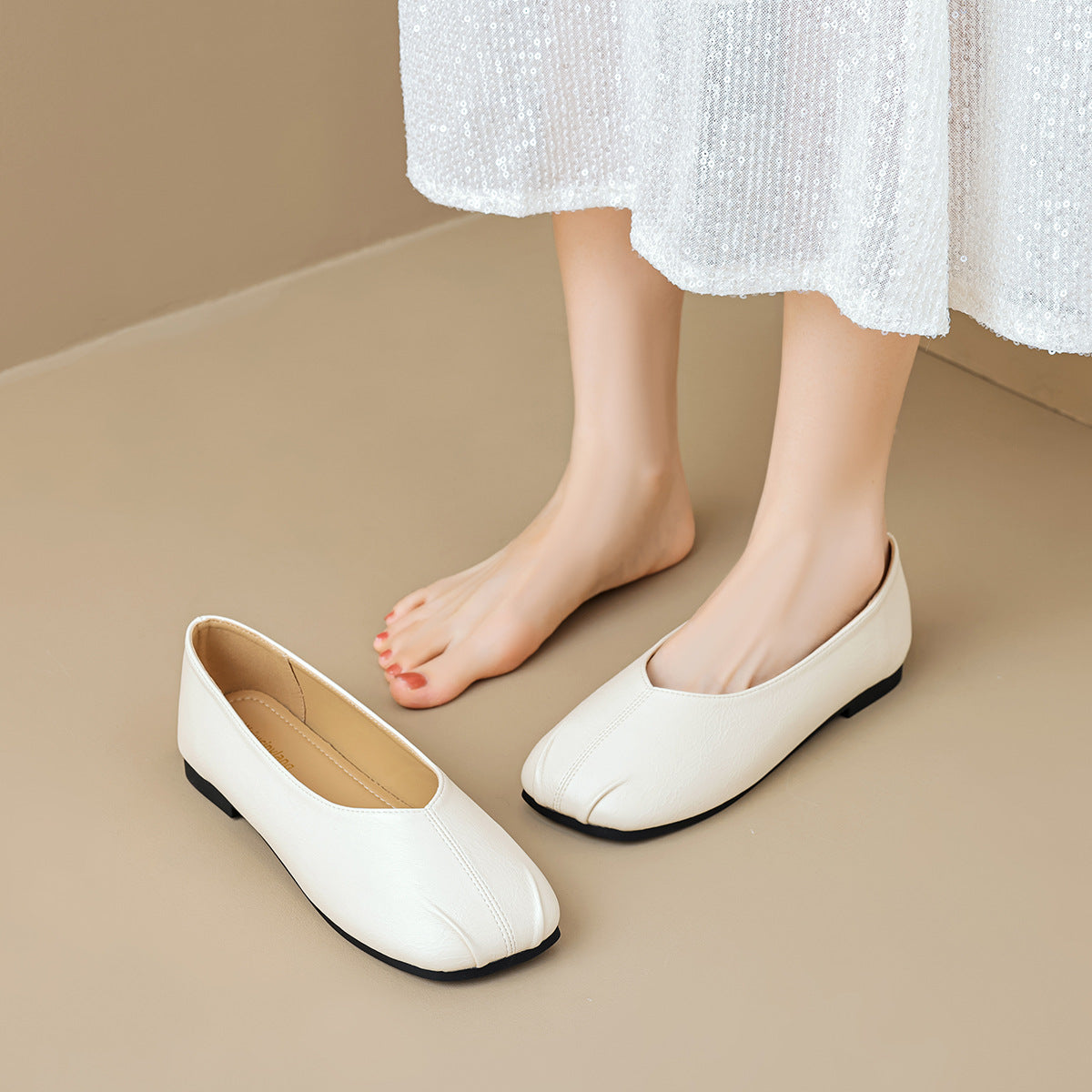 Women Minimalism Pure Leather Casual Flats Newgew Shoes