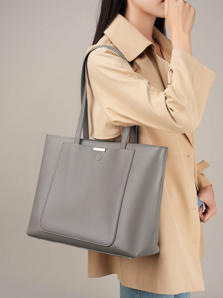 Women Casual Soft Cowhide Leather Tote Shoulder Bag Newgew Shoes
