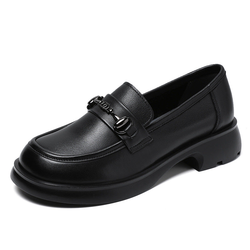 Women Casual Classic Minimalist Leather Loafers Newgew Shoes