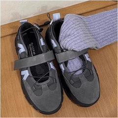 Mary Jane Velcro Ballet Sneakers Newgew