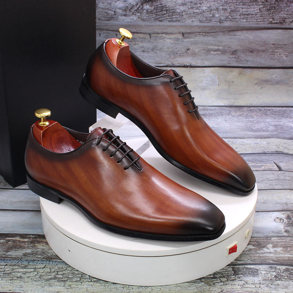 Men Leather Handmade Dress Oxford Shoes Newgew Shoes