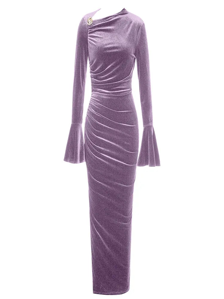 Asymmetric Neckline Fitted Dress Newgew Dresses