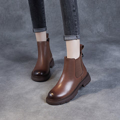 Women Minimalist Sheepskin Casual Ankle Boots Newgew Shoes