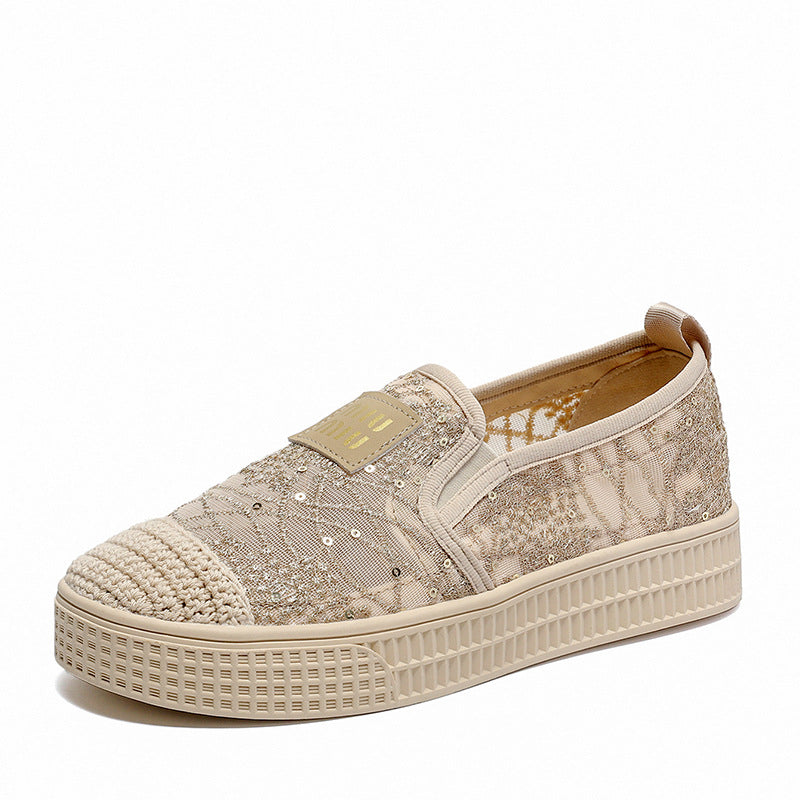 Women Minimalist Breathable Mesh Flat Casual Shoes Newgew Shoes