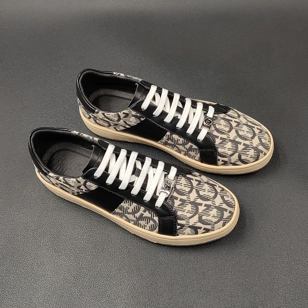 Men Fashion Patchwork Stylish Flat Casual Shoes Newgew Shoes