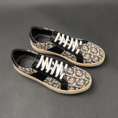 Men Fashion Patchwork Stylish Flat Casual Shoes Newgew Shoes