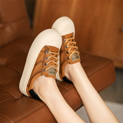 Women Fashion Casual Leather Breathable Shoes Newgew Shoes