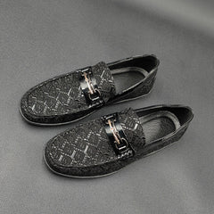 Men Retro Classic Leather Flat Casual Loafers Newgew Shoes