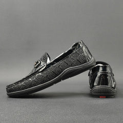 Men Retro Classic Leather Flat Casual Loafers Newgew Shoes