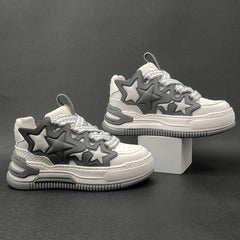 Men Fashion Color Matching Thick Soled Casual Sneakers Newgew Shoes