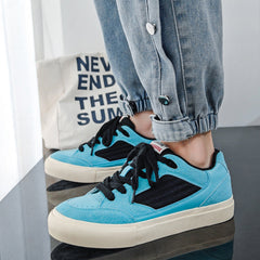 Men Stylish Casual Breathable Canvas Flat Sneakers Newgew Shoes